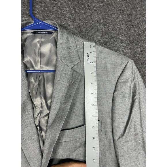 Ralph Lauren Blazer Mens 40R Gray Slim Fit Wool Black Label Sport Coat REAL NICE - Picture 2 of 10